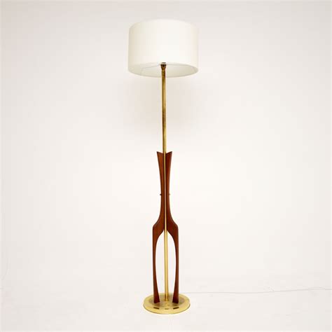 1960's Vintage Teak & Brass Floor Lamp - Retrospective Interiors ...