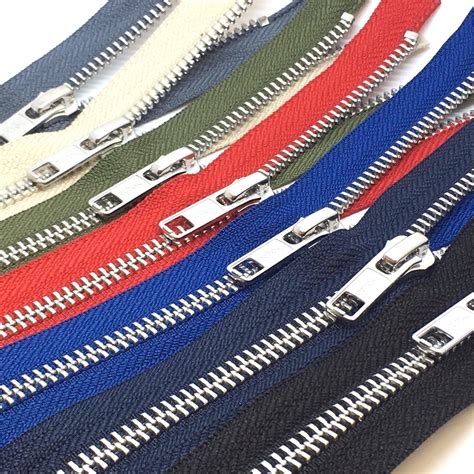 Metal Zipper Open YKK Open End Zip Medium Weight, Metal (Silver