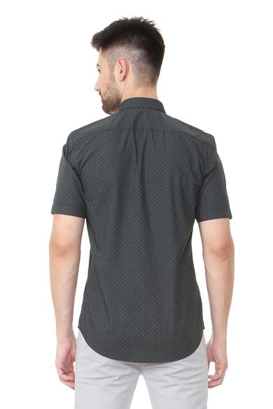 Buy Men Grey Check Half Sleeves Casual Shirt Online - 288938 | Peter ...