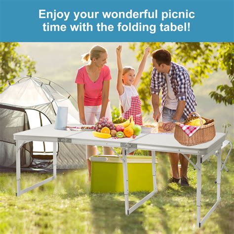 4FT & 6FT HEAVY DUTY FOLDING TABLE PORTABLE CAMPING | Ubuy India