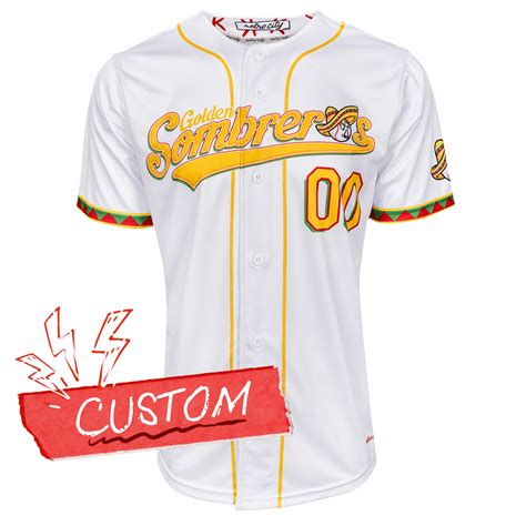 Golden Sombreros Lifestyle Baseball Jersey (Home) – Seamhead Swag