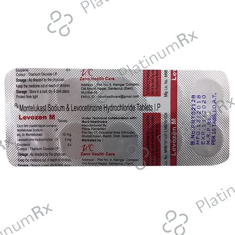 Levogen M Tablet - Save 12% on Substitute Medicine