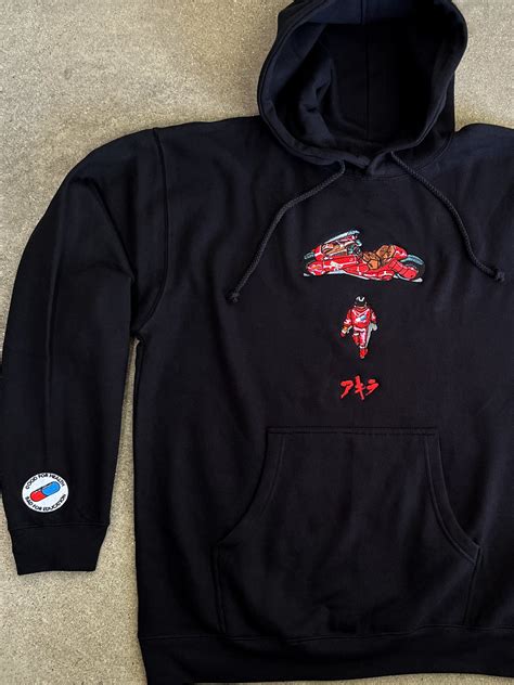 kaneda embroidered hooded sweatshirt 63,000 stitches - black – jk ...