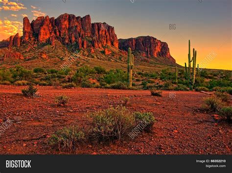 American Desert Sunset Image & Photo (Free Trial) | Bigstock