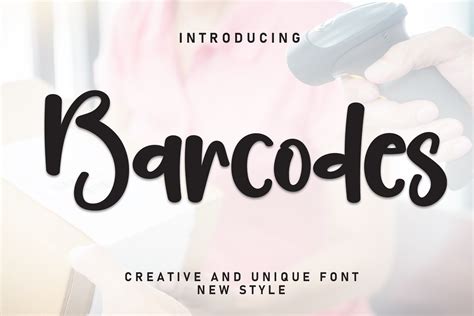 Barcodes Font by andikastudio · Creative Fabrica