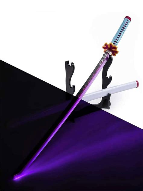ComicSense.xyz Demon Slayer Anime Cosplay Led Wooden Cosplay Prop ...