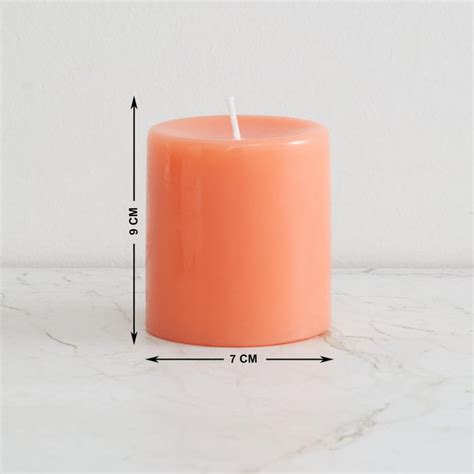 Buy Redolence Mandarin Scented Pillar Candle from Home Centre at just ...