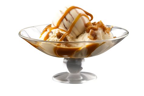 AI generated Caramel ice-cream isolated on png background 39108739 PNG