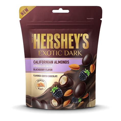 Hershey's Exotic Dark Chocolate - Californian Almonds Sprinkled with ...