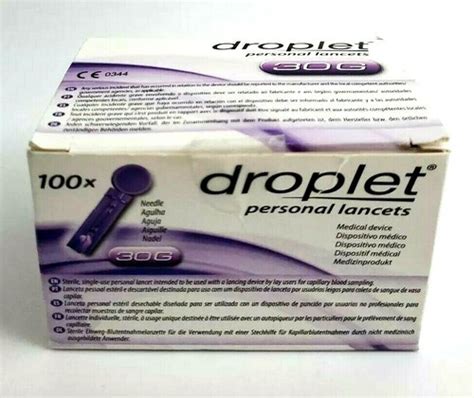 100X Droplet Personal Lancets - 30G Diabetes - Lot India | Ubuy