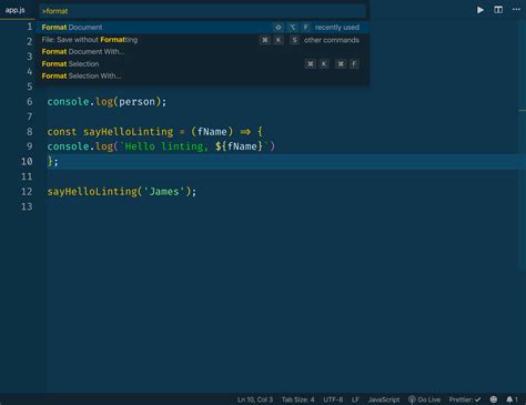 Format Document Visual Studio Code 的图像结果