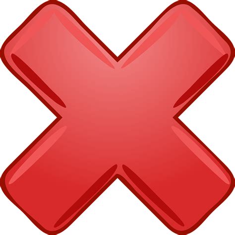 X 标记 乘 - 免费矢量图形Pixabay