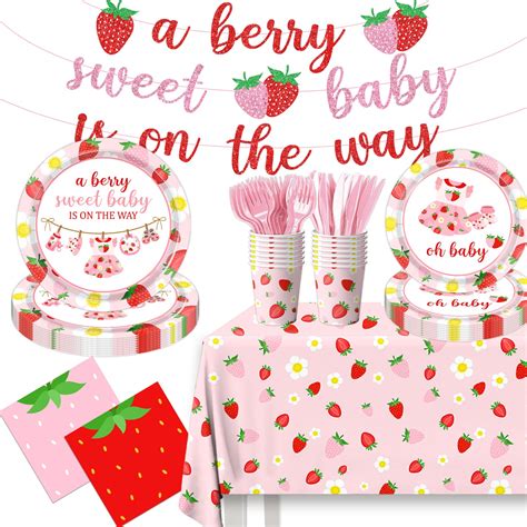 Strawberry Shortcake Baby Shower Floral Baby Shower Cake – Chocola