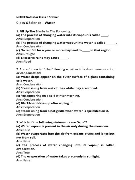 Class 6 Science Chapter Water 的图像结果