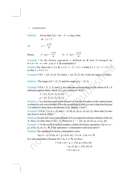 NCERT Exemplar Class 12 Maths Chapter 1 - Relations and Functions