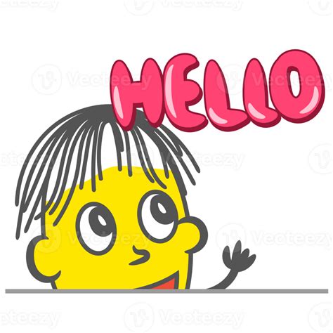 Image result for Hello Cartoon Png