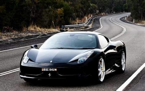black Ferrari 458 wallpapers and images - wallpapers, pictures, photos