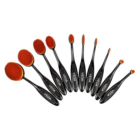 Buy VEGA MBS-10 Pro-Ez Set Of 10 Professional Make-Up Brushes Online