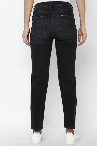 Buy American Eagle Women Black Ne(x)t Level Slim Straight Jean Online