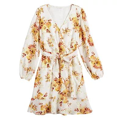 Women's LC Lauren Conrad Ruffled Mini Faux-Wrap Dress