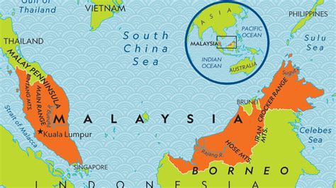 What Countries Border Malaysia