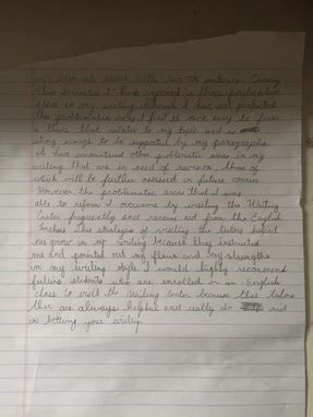 Image result for Reflection Letter Example