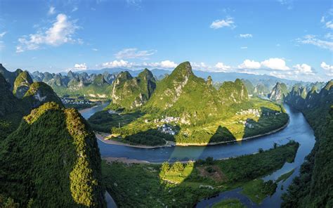 China Guilin Yangshuo landscape panorama Preview | 10wallpaper.com