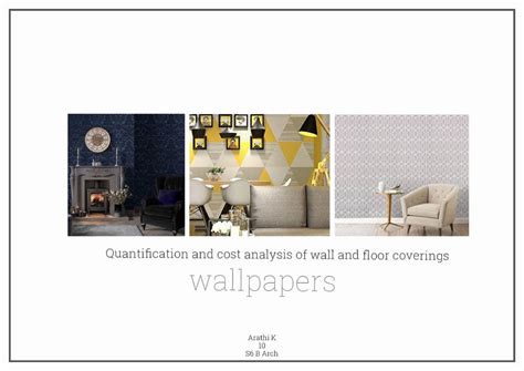 Arathi K Interior Design Quantification and cost analysis of wallpapers ...