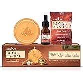 Buy Santoor Royal Sandal Detan Pack | 6 Soaps (125g Each) + Free Serum ...
