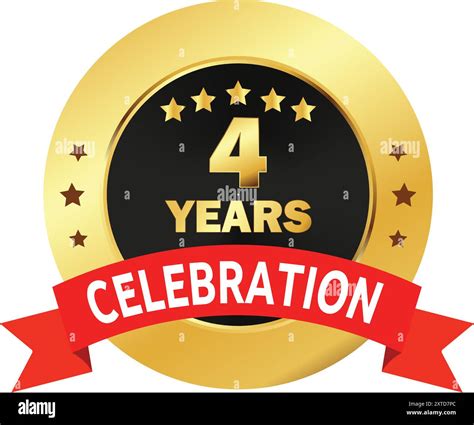 4th Year Anniversary Logo 4,999 4th Year Anniversary Logos Images,