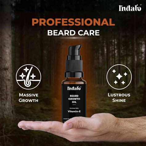 Beard Oil for Men – Beard Growth Oil for Thicker, Fuller Beard Indalo