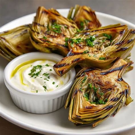 Grilled Artichokes Recipe: Mediterranean Flair with Garlic Aioli