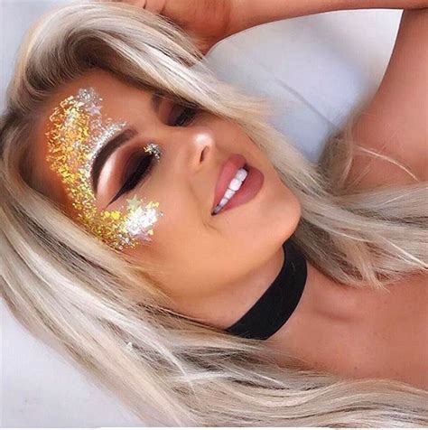 festival glitter makeup ideas