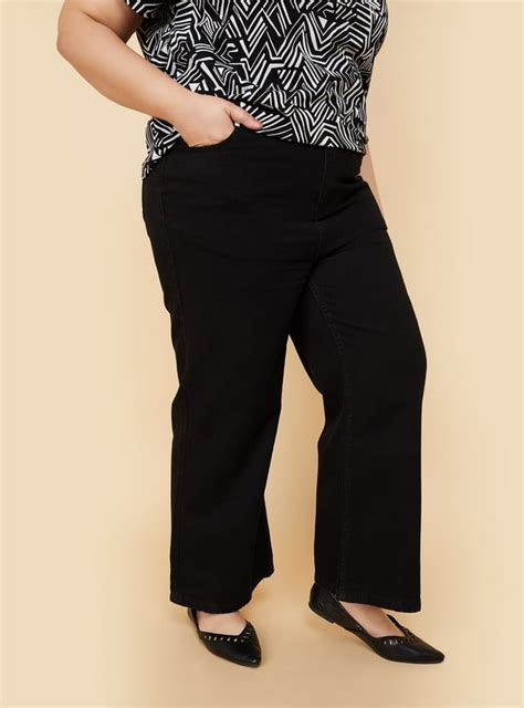 Buy Women Solid Wide Leg Jeans Online at just Rs. 1399.0 ...