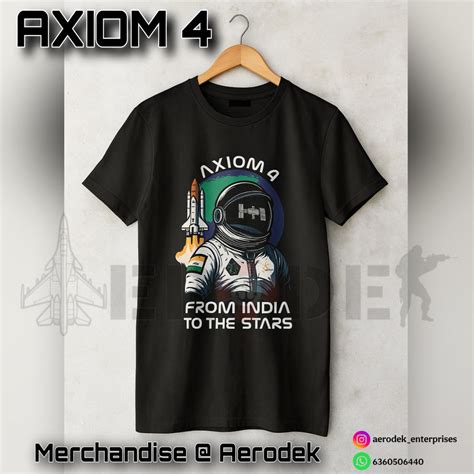 Axiom 4 Indian Astronaut in Space Tee – AERODEK STORE