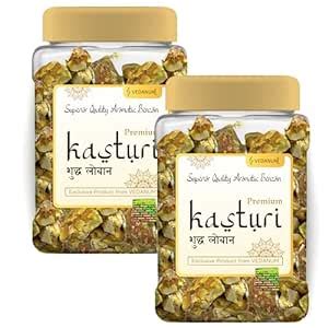 Vedanum Super Premium A Grade Kasturi Loban Solid Crystals Jar for ...