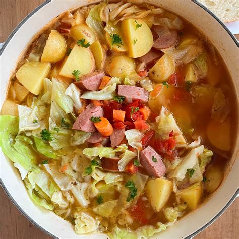 Smoked Sausage And Cabbage Soup Recipe | Deporecipe.co