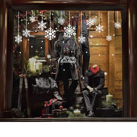 Buy 3-Mei Christmas Snowflakes Falling Window Background Decorations ...