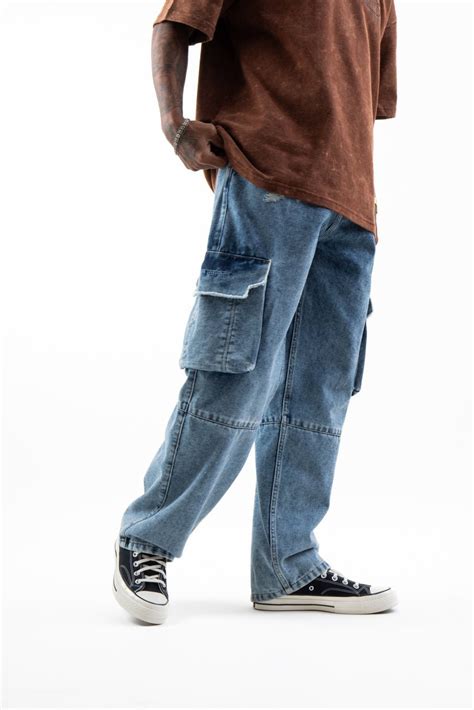 Buy Royal Enfield Steel Denim Cargo Pant Online – Urban Monkey®