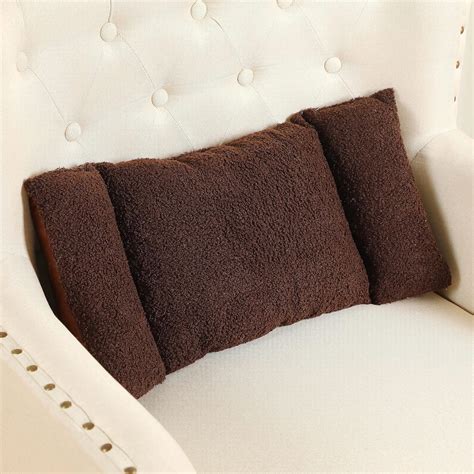 Amazon.com: Queekay Fleece Lumbar Support Pillow 3 Section Back Pillow ...