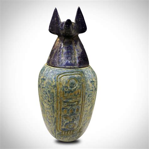 Ancient Egyptian Authentic Large Canopic Tomb Jars // Set Of 4 ...
