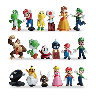 Buy HXDZFX 20 PCS Super Mario Cake Topper Decorations,Super Mario ...
