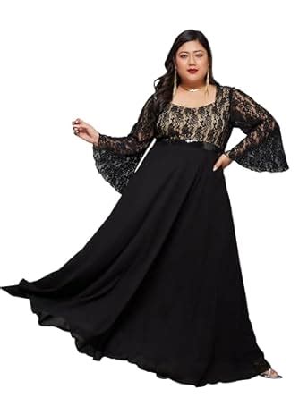 Buy Miss Chase A+ Women's Sweetheart Neck Full Sleeve Floral Lace ...