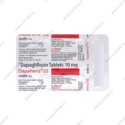 Product DAPAHENZ 10MG TAB | M108