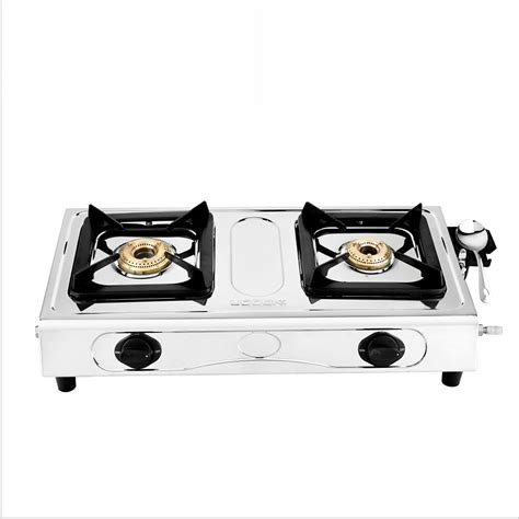 UCOOK JUNTO Basic 2B Series 2 Burners Gas Stove Stainless Steel Cooktop ...