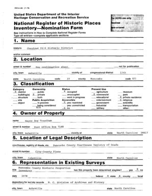 National Register of Historic Places Inventory-Nomination Form - Blank ...