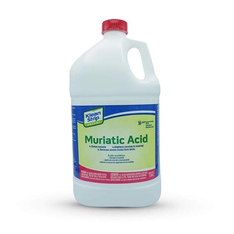 Eco-Friendly Klean Strip Green Muriatic Acid for Masonry & Concrete ...