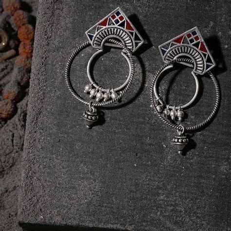 Moksha Tribal Hoop Earrings – VOYLLA