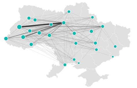 Составлена интерактивная карта миграции украинских IT-специалистов