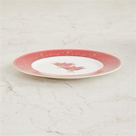 Buy Foley Red Printed Bone China Side Plate - 20.5cm from Home Centre ...